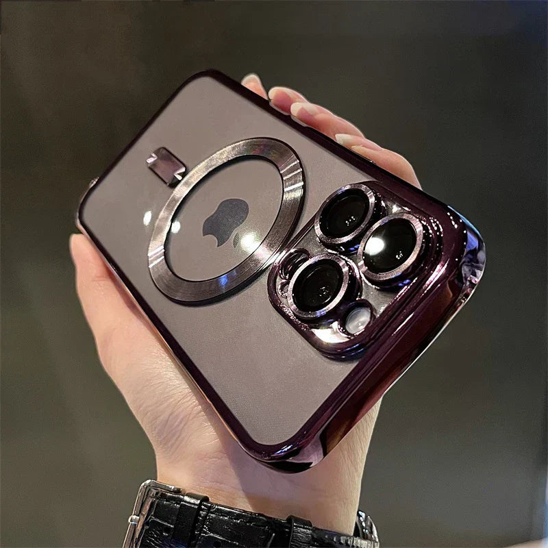 Klare weiche magnetische Hülle mit Beschichtung für iPhone, klare weiche magnetische beschichtete Hülle für iPhone | Lersk