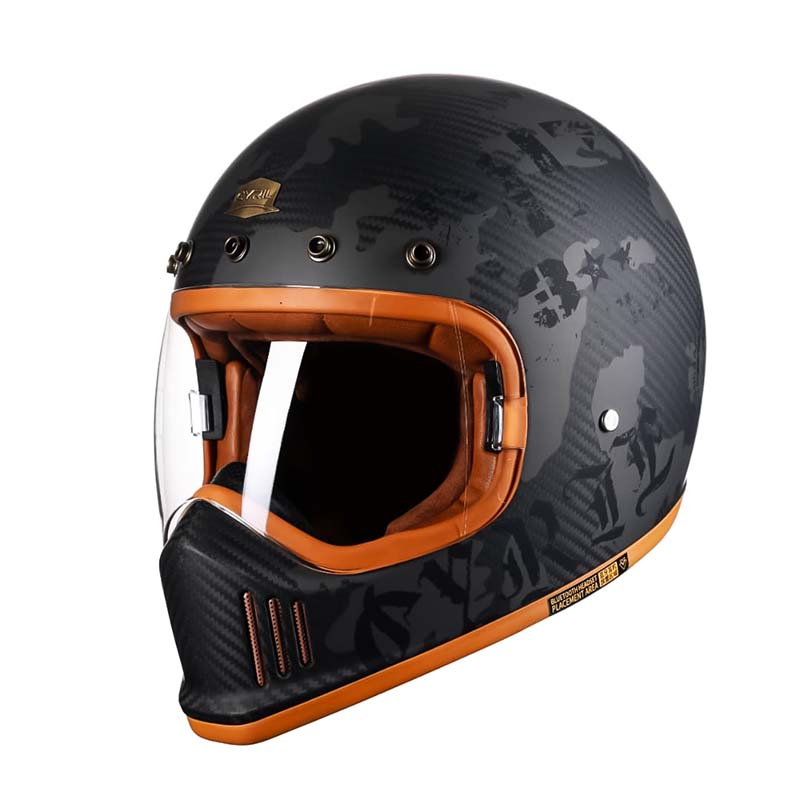 Carbon Fiber Full Face Motorcycle Helmet DOT ECE Riders | Lersk