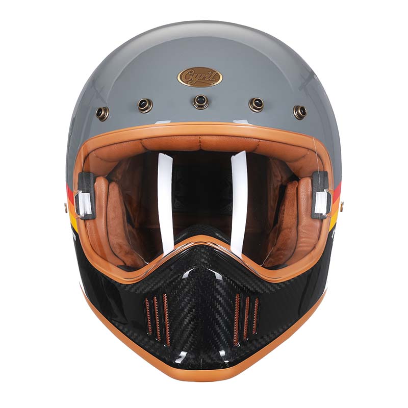 Casque intégral de moto en fibre de carbone certifié DOT ECE pour motards F380G | Lersk