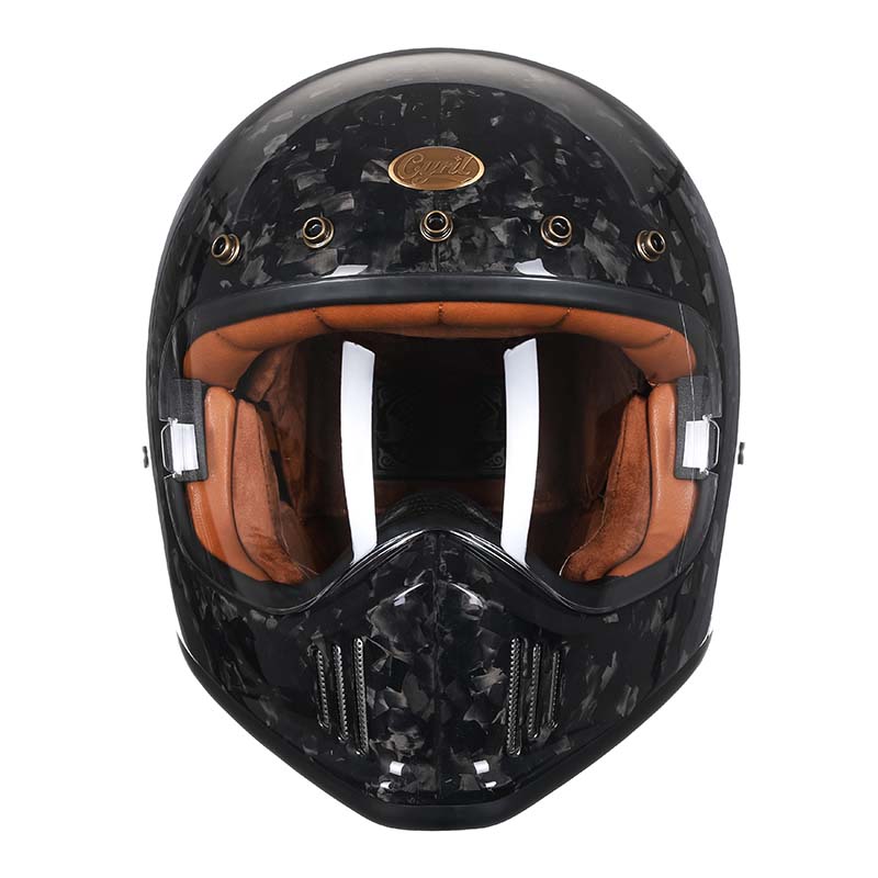 Carbon Fiber Full Face Motorcycle Helmet For Riders DOT ECE Approved | Lersk