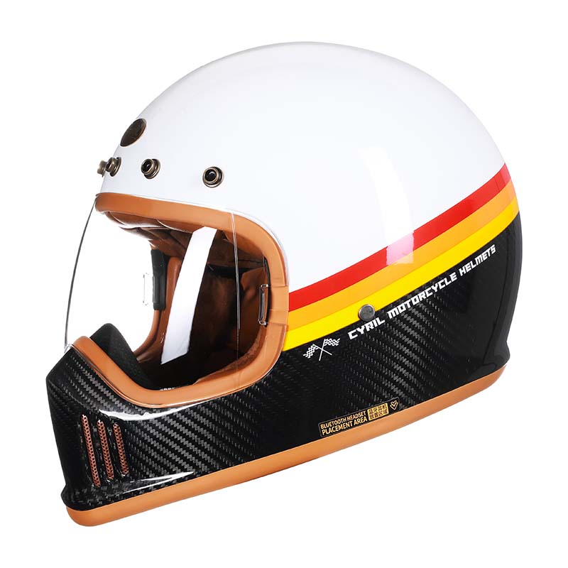 Carbon Fiber Full Face Motorcycle Helmet Premium DOT ECE Approved For Riders | Lersk