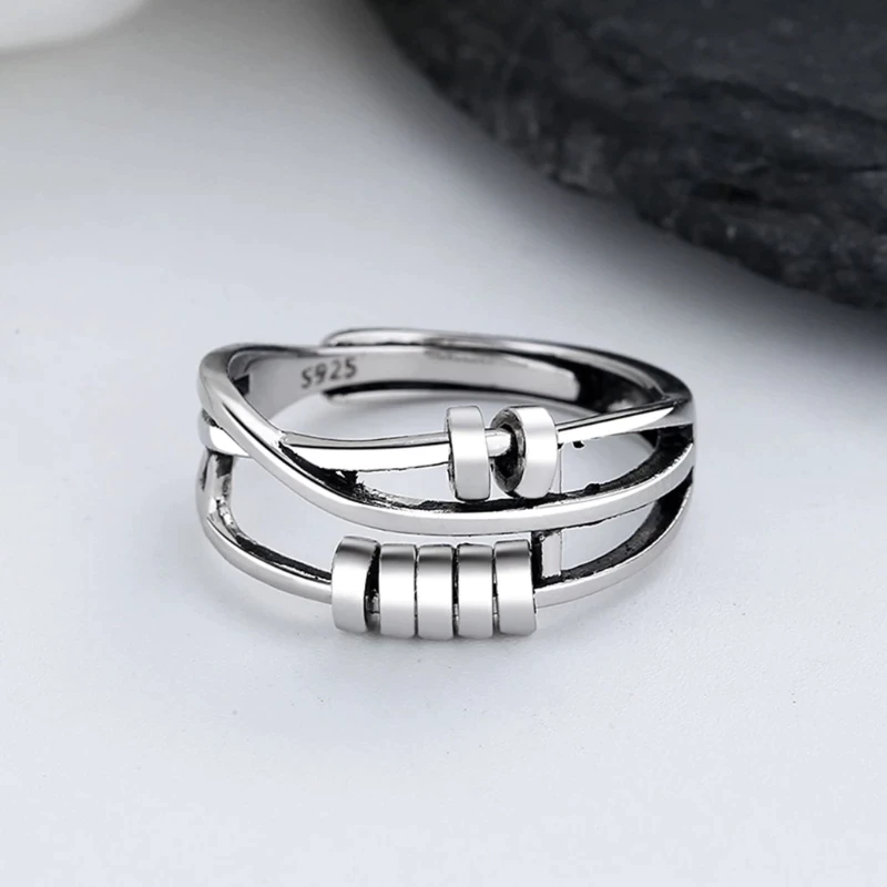 Anello AeroSpin Calm per sollievo dall'ansia in design wellness discreto | Lersk