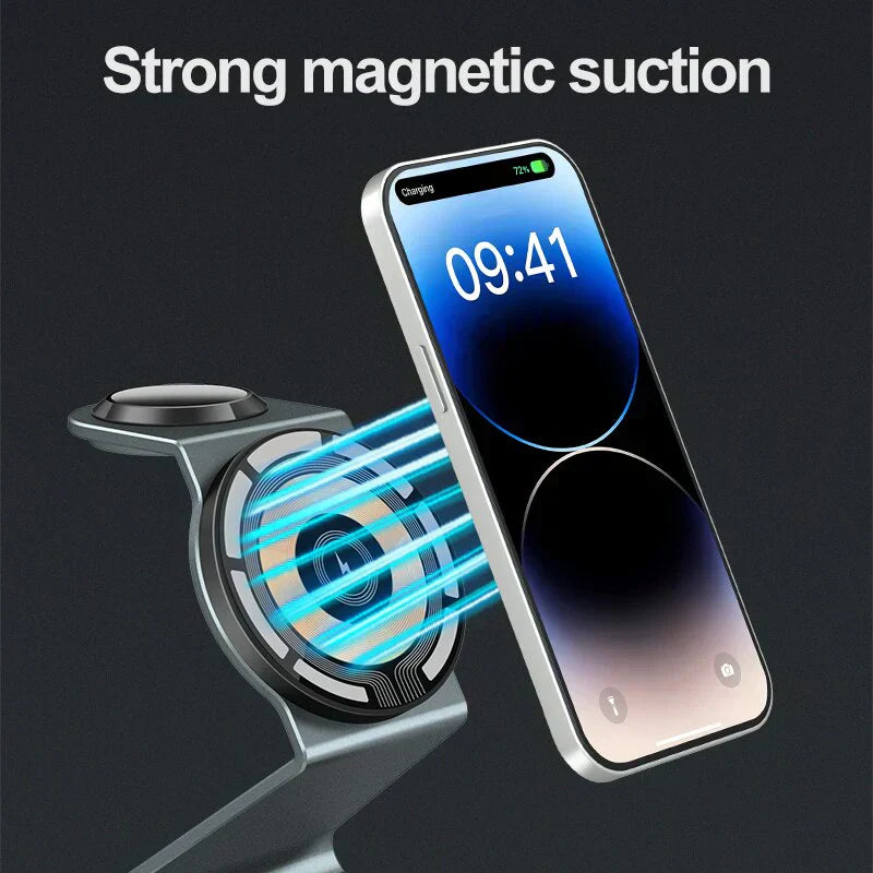 Aurora | Caricatore Wireless Magnetico 3-in-1 | Lersk