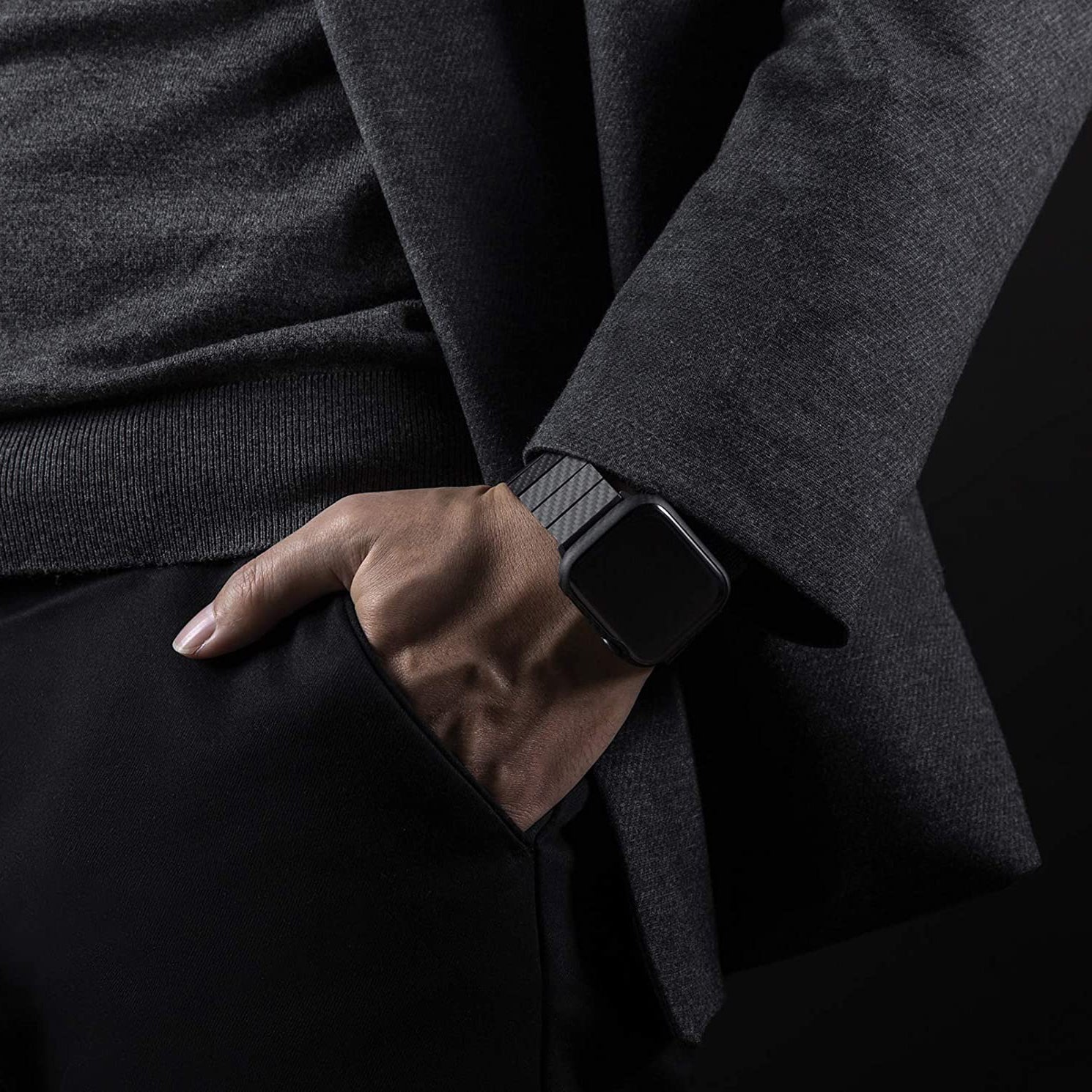 Kirrea Carbonfaser-Smartwatch-Armband mit schlankem Aramidfaser-Schutzcover | Lersk