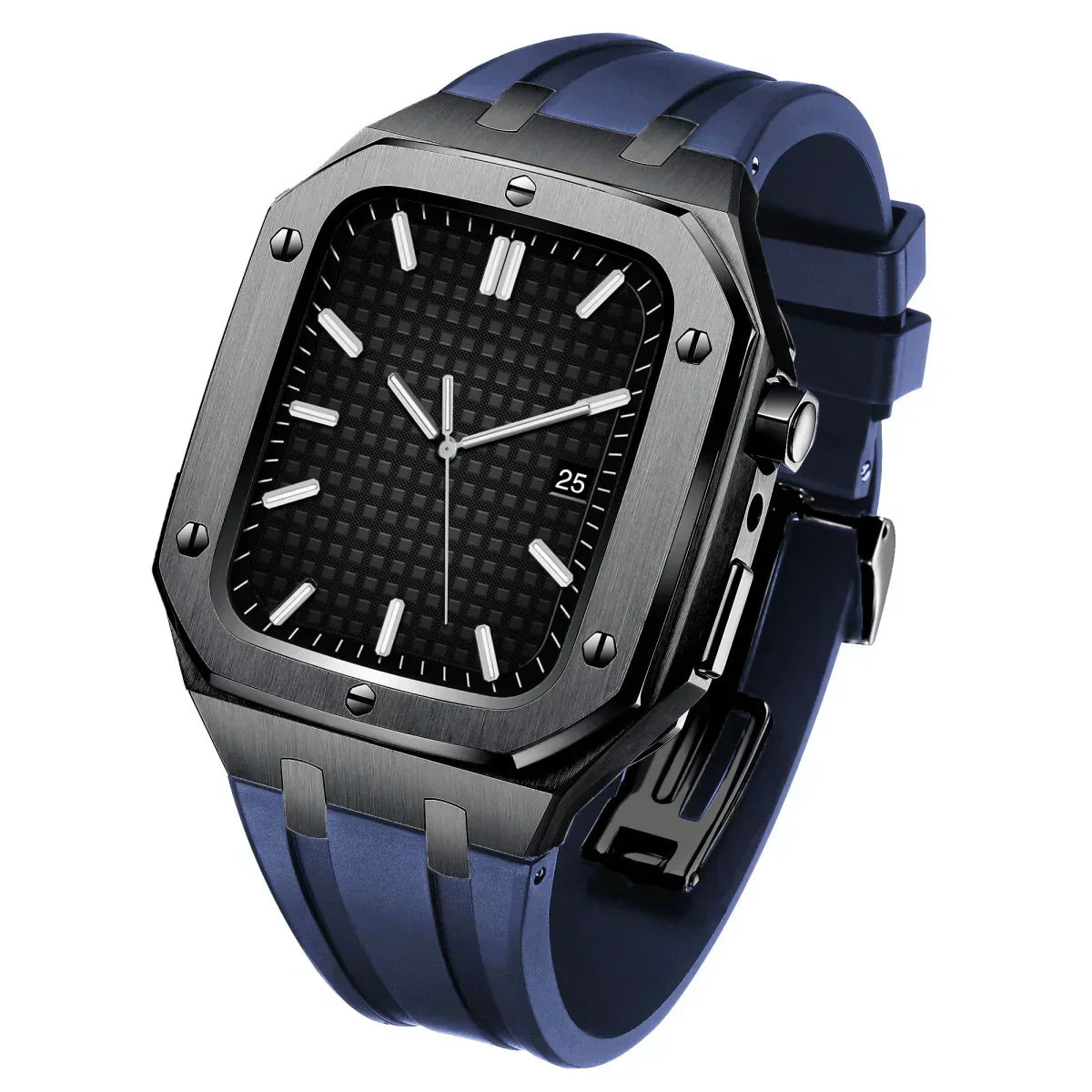 Kirello09 silikonearmbånd og 316L rustfrit stål retrofit-etui til Apple Watch | Lersk