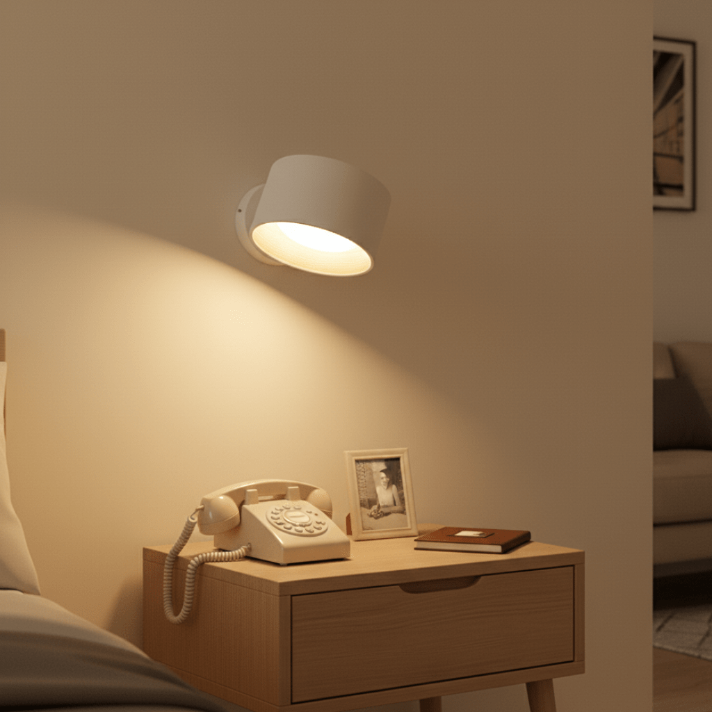 Wireless Rechargeable Wall Light With Nordic LED Design And Remote Dimming | Lersk