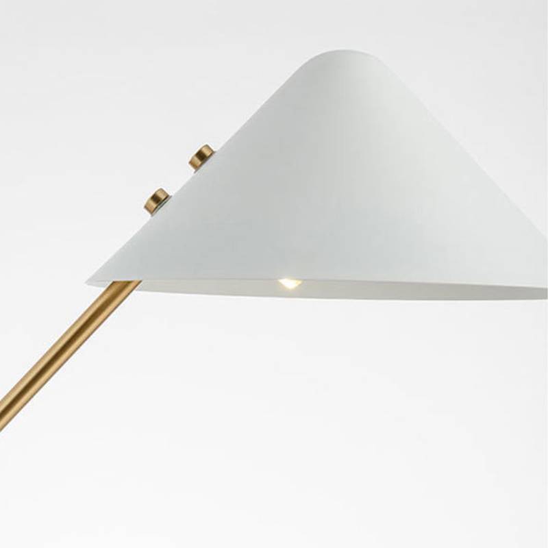Elegante Tischlampe mit Marmorfuß, moderner Messing-Schreibtischleuchte | Lersk