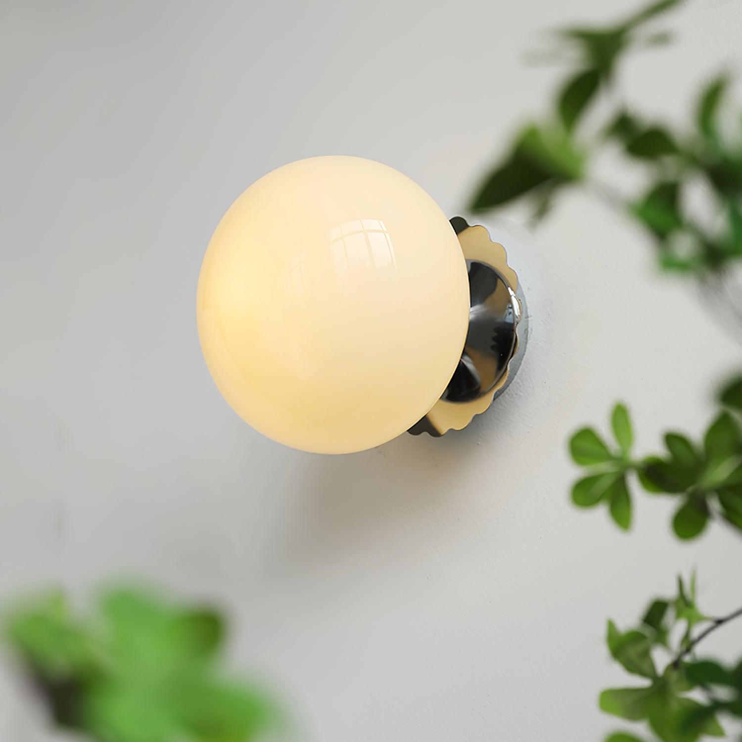 NimbusGlow Wall Light Metal Frame Glass Diffuser Warm Glow | Lersk