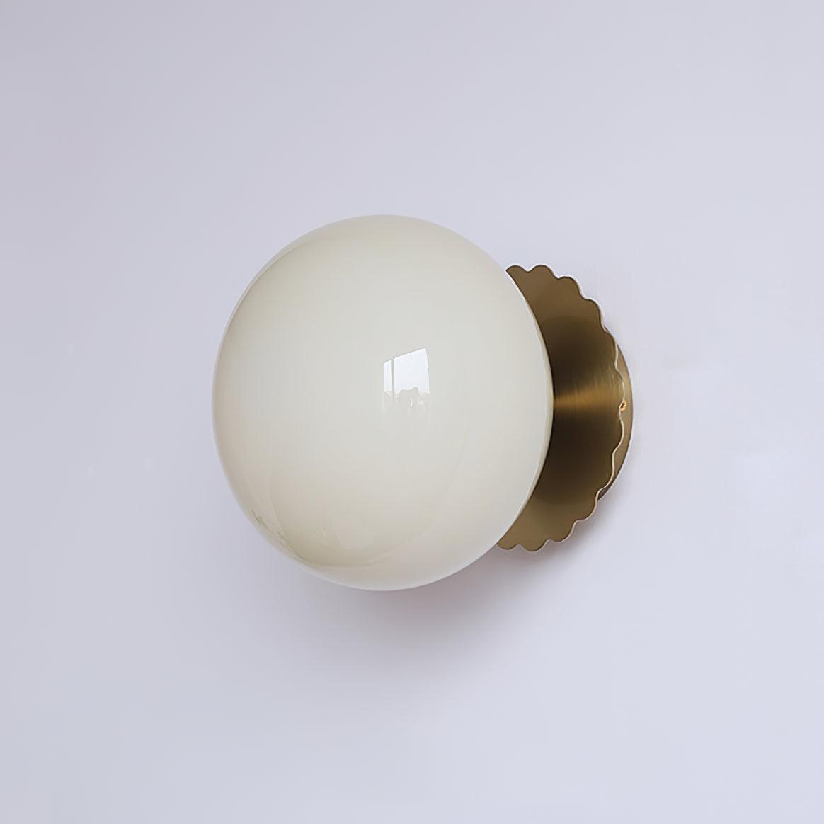 NimbusGlow Wall Light Metal Frame Glass Diffuser Warm Glow | Lersk