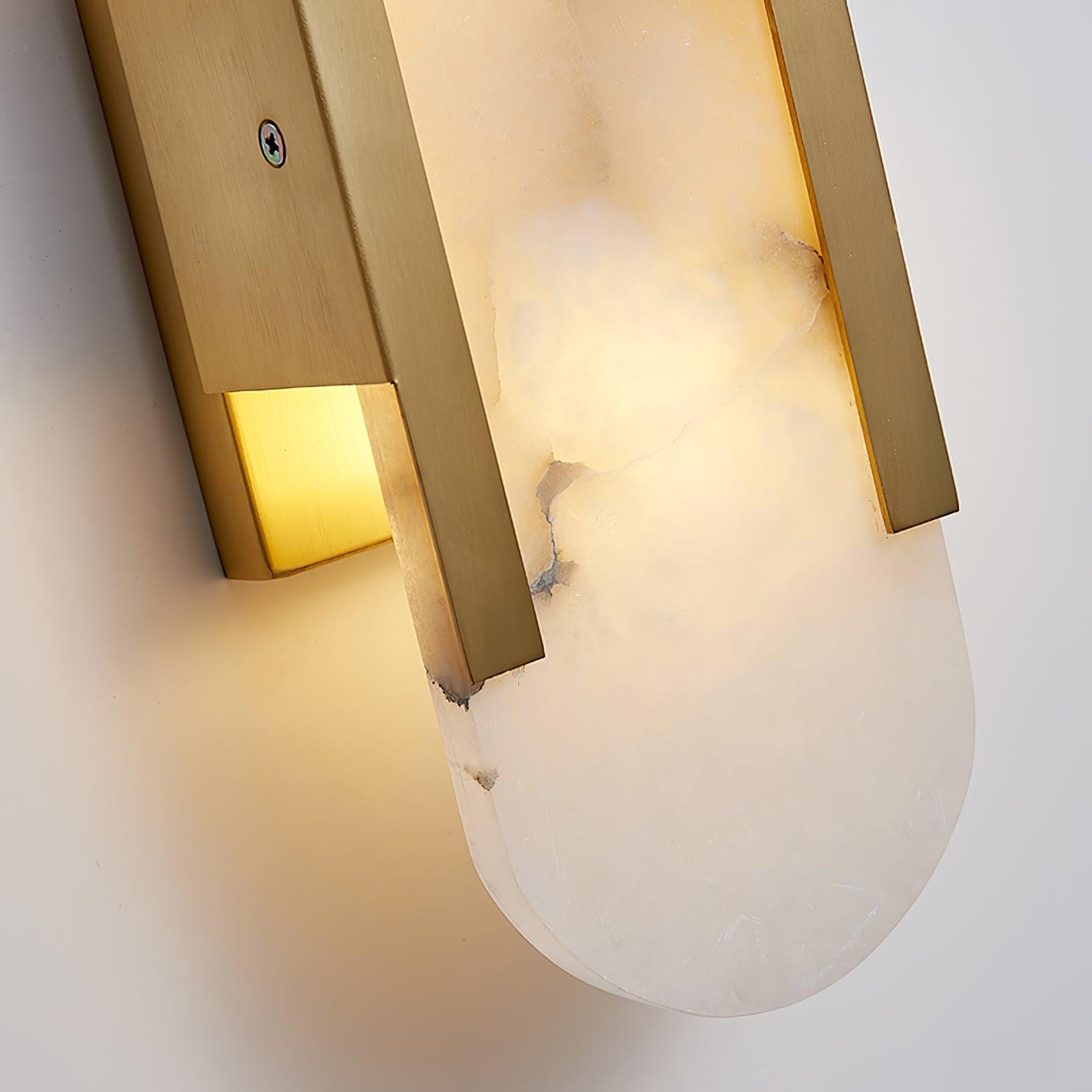 Lunara | Luxusní alabastrová nástěnná lampa s teplým světlem | Lersk