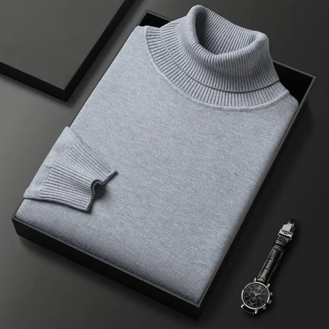 VelaWeave Wool Turtleneck Sweater Lightweight Knit Cozy | Lersk