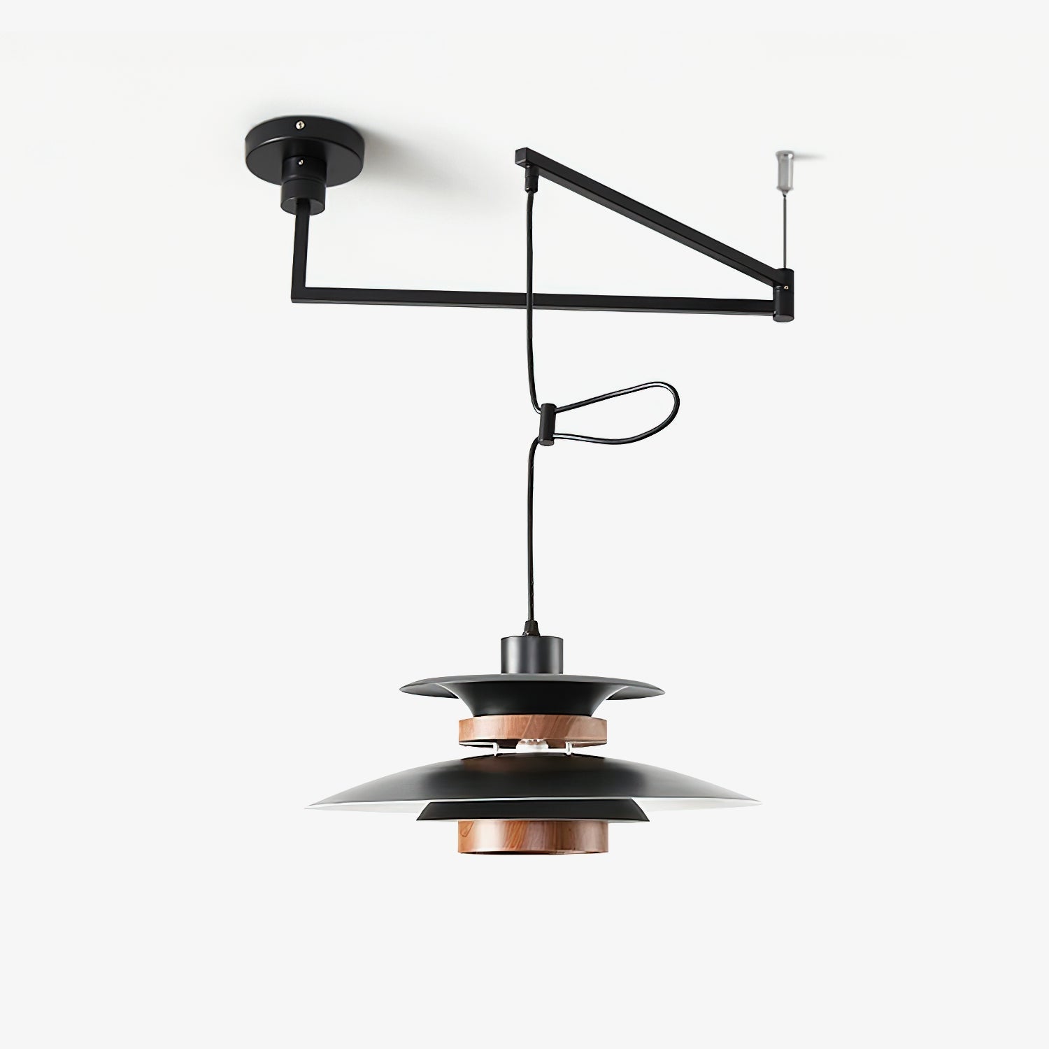 Solva Swivel Arm Pendant Lamp With Four Shades Nordic Style | Lersk