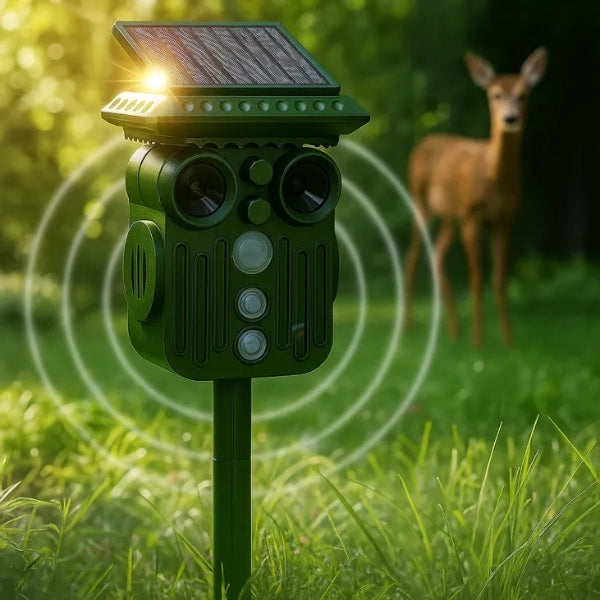 Sylva Solar Ultrasonik Geyik Kovucu, 5 Mod, Su Geçirmez | Lersk