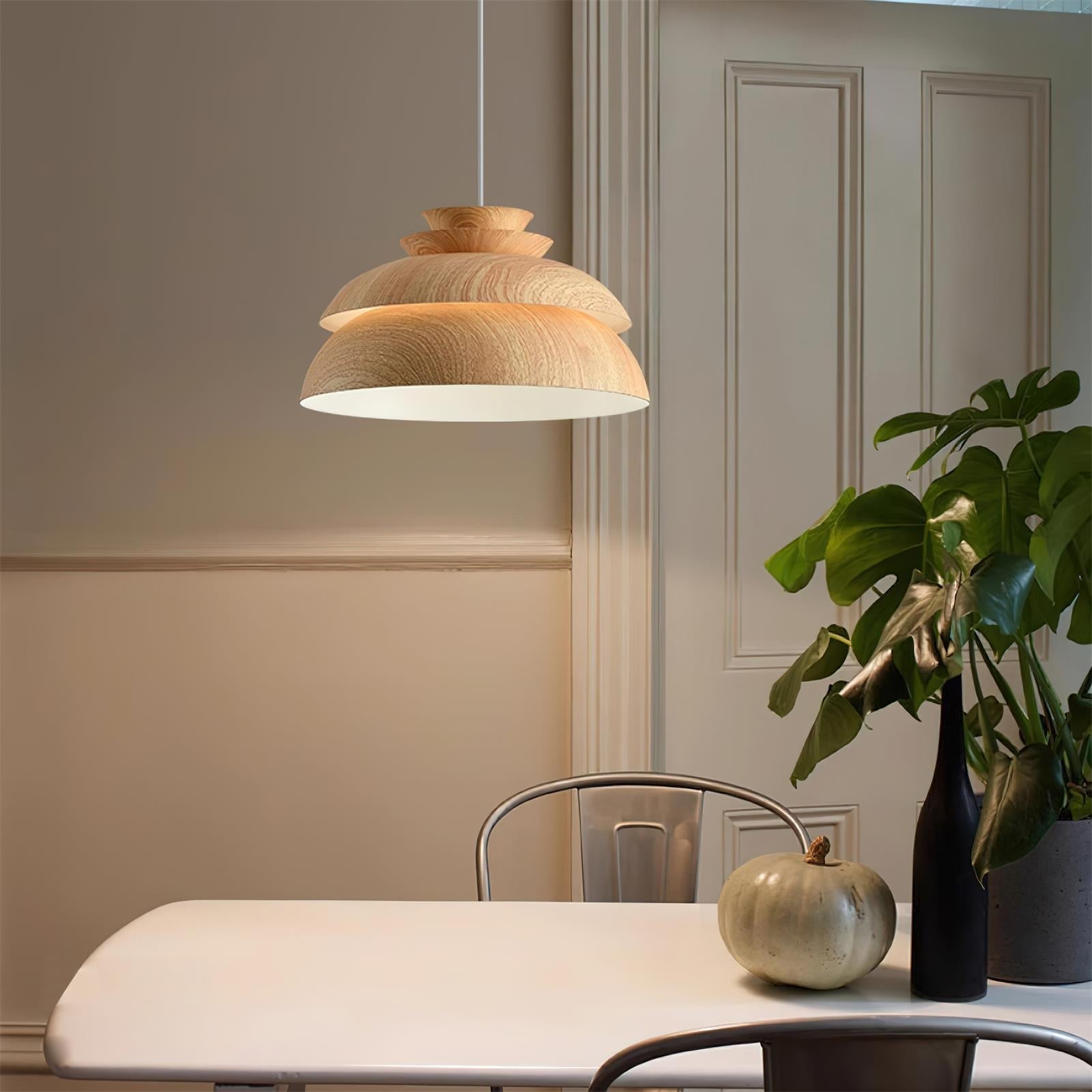 Lampada a sospensione VerdantGlow per illuminazione ambientale calda della casa | Lersk