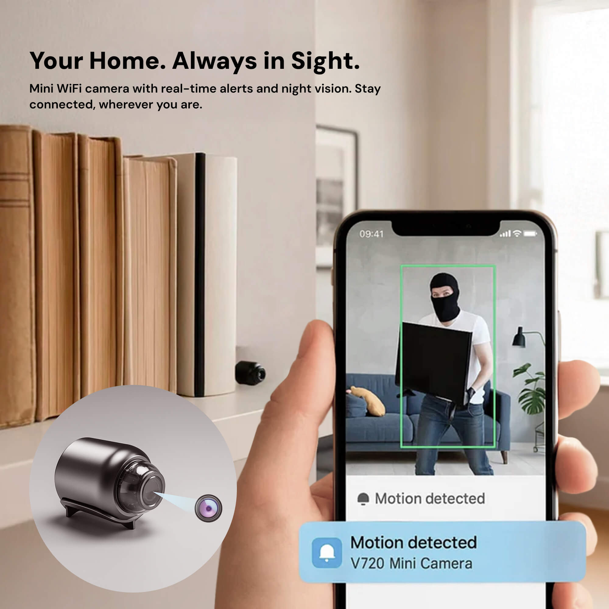 NovaGuard Nanny Camera 1080P Wireless Audio for Discreet Monitoring | Lersk