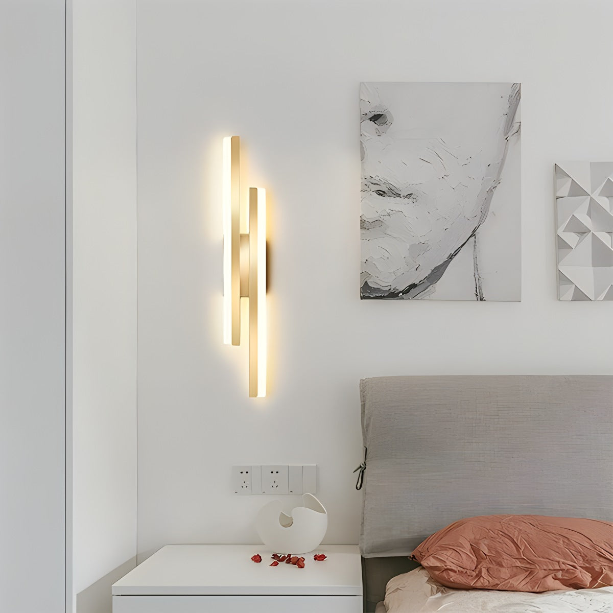 Lámpara de Pared Minimalista en Forma de H Antier Alana | Lersk