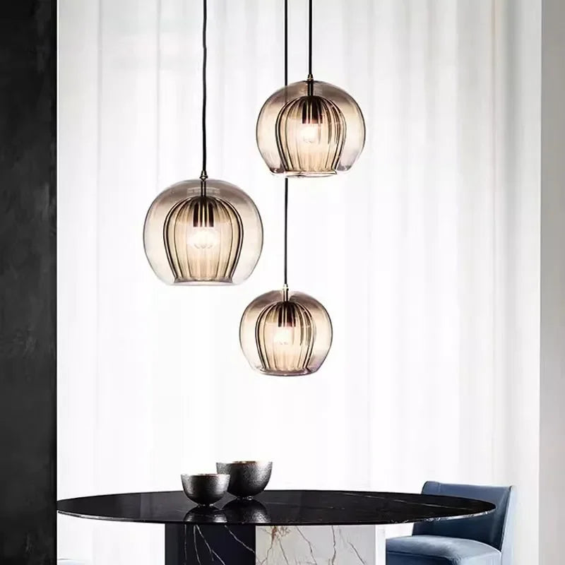 TimberGlow Elegant Modern Glass Pendant Lamp For Home And Office Decor | Lersk