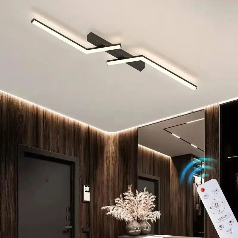 Stropní světlo SleekGlow LED Line pro moderní interiéry, energeticky úsporné | Lersk