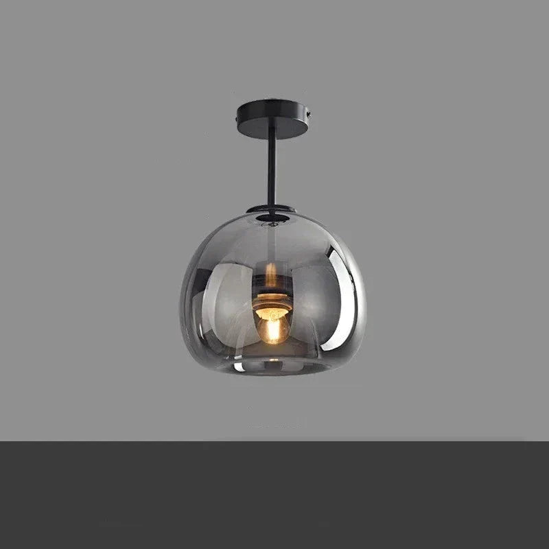 Aurora Glass Ceiling Light Sleek Minimalist Glow Ambience | Lersk