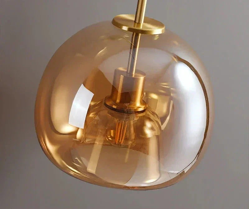 Aurora Glass Ceiling Light Sleek Minimalist Glow Ambience | Lersk