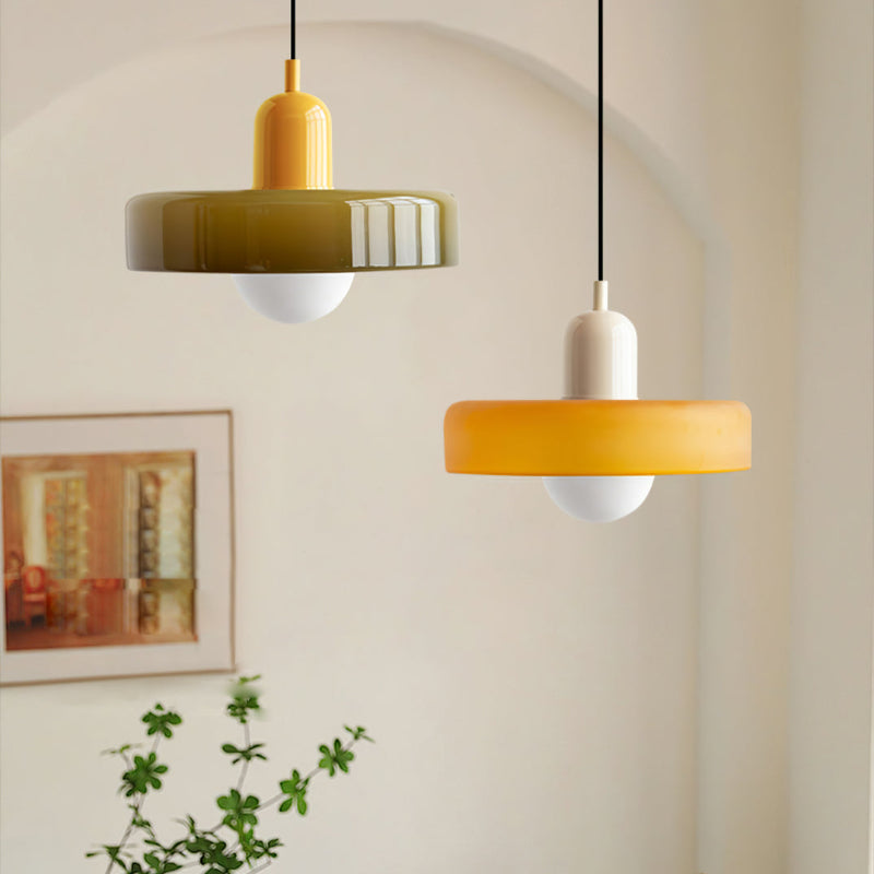 Liora Bauhaus Colored Glass Pendant Light With Adjustable Height | Lersk