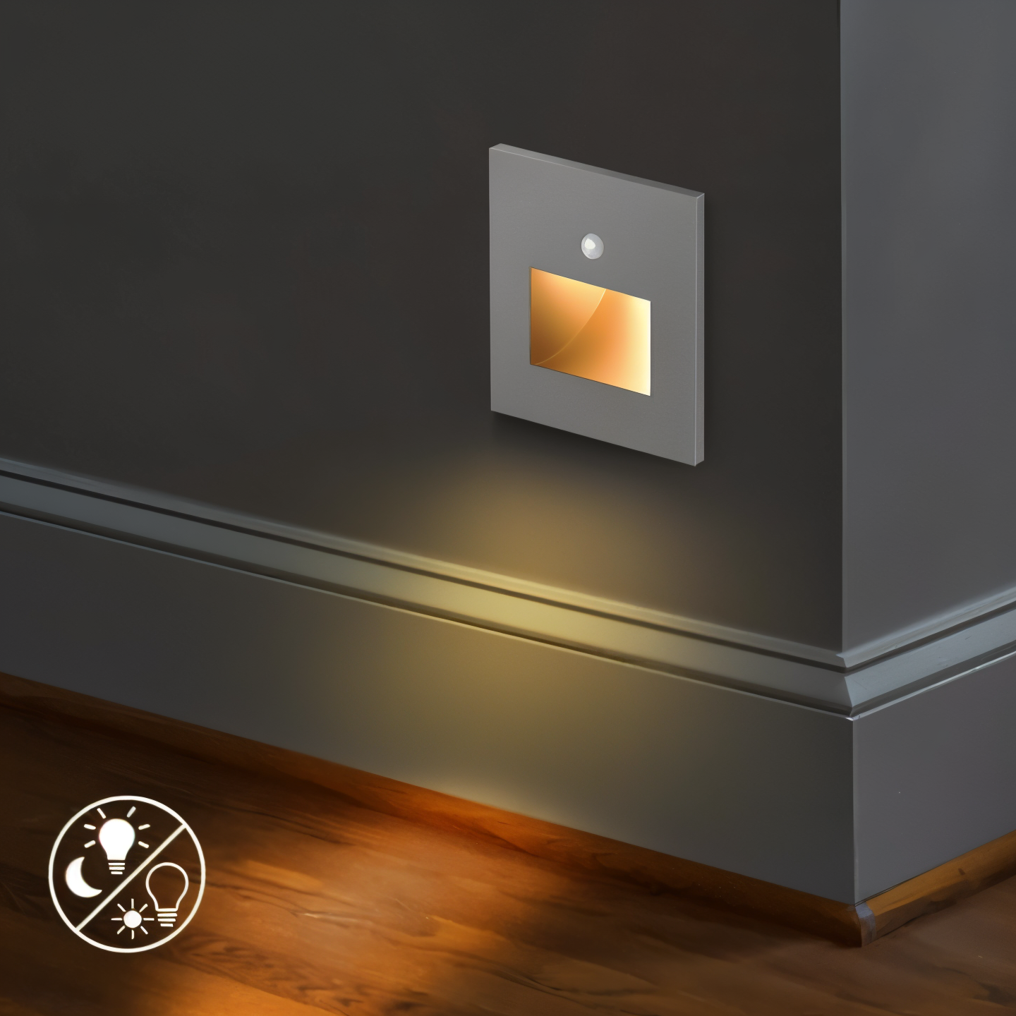 Luz de Parede LED Embutida LumaNest para Escadas e Corredores | Lersk