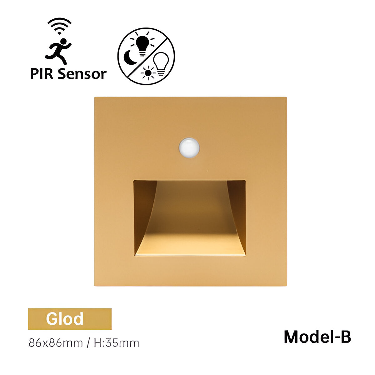Luz de Parede LED Embutida LumaNest para Escadas e Corredores | Lersk