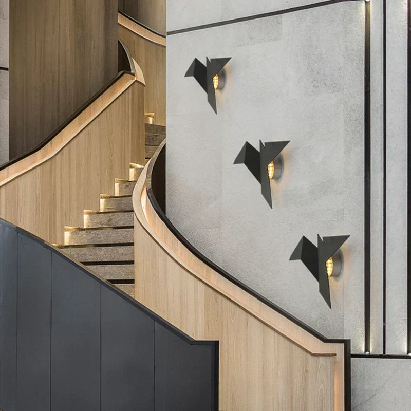 AvianAura Nordic Iron Bird Wall Sconce Warm Glow For Homes | Lersk