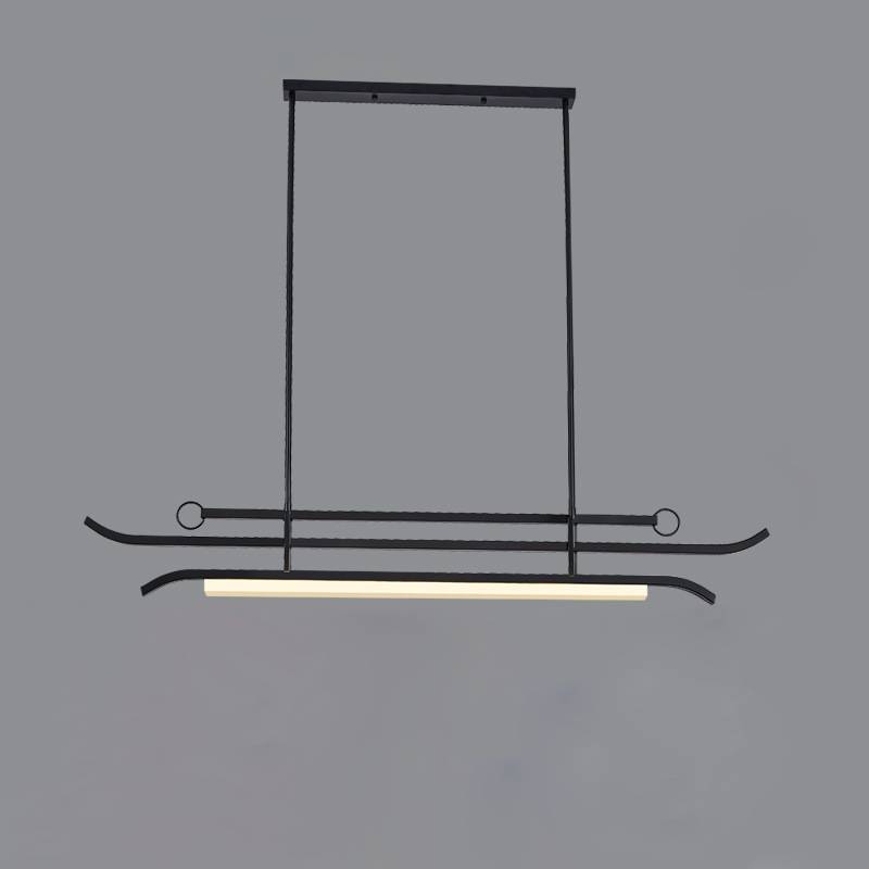 Contemporary Linear LED Chandelier Pendant Light for Dining Room | Lersk