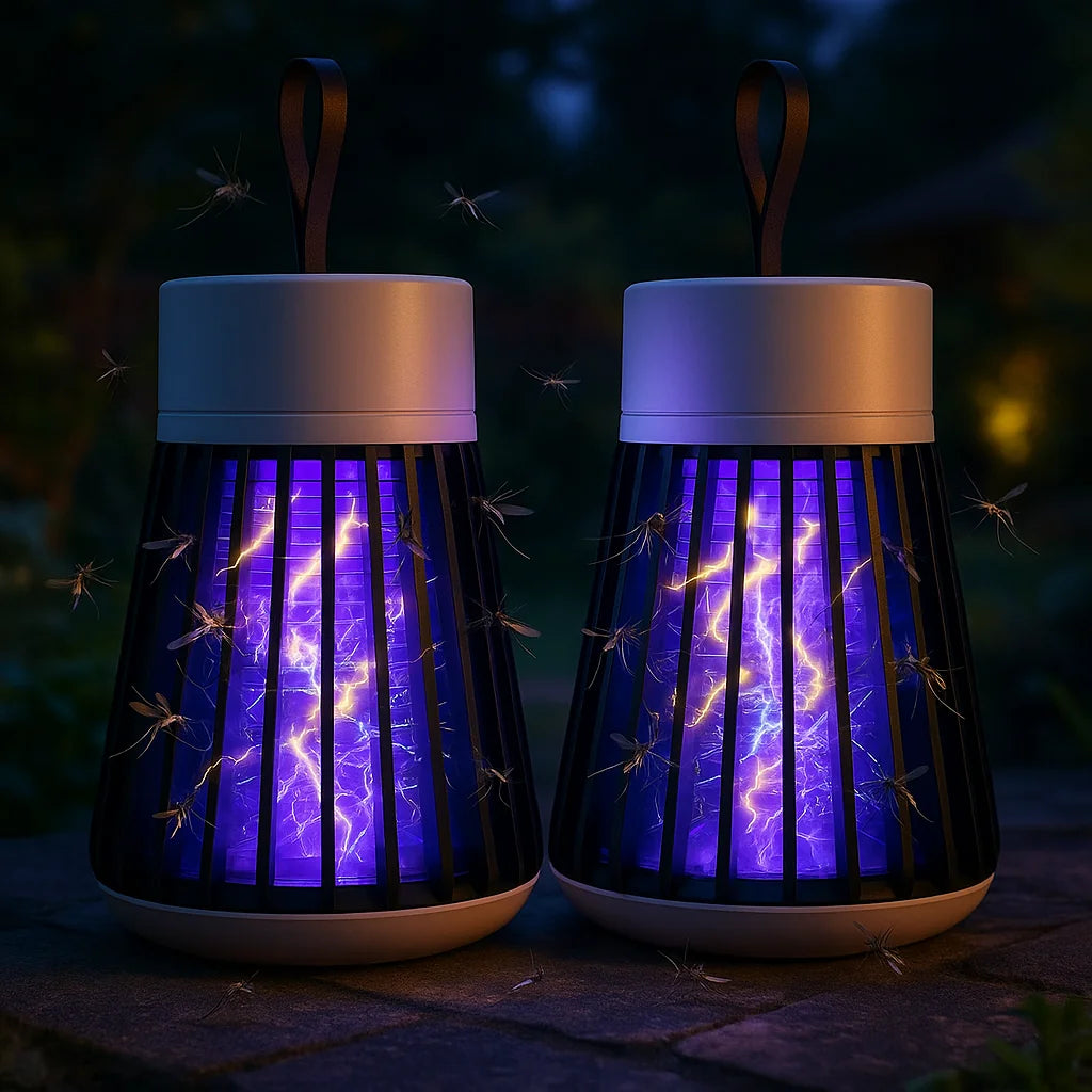 Mosquito and Bug Killer Lamp 2 Pack UV Insect Trap For Indoor Outdoor Homes | Lersk