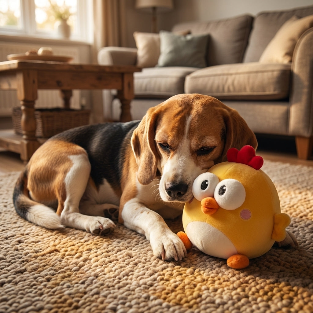 USB Rechargeable Motion-Activated Bouncing Chicken Toy For Dogs | Lersk