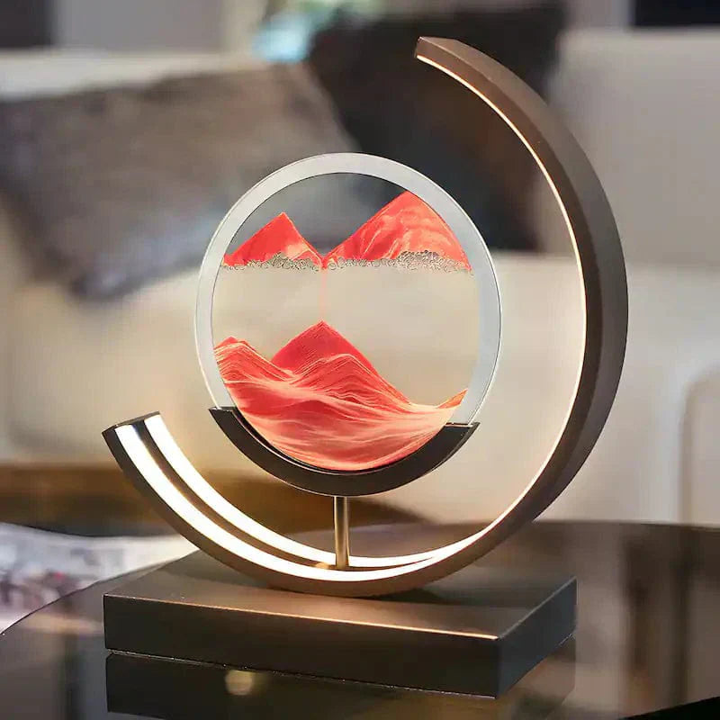 Lampe de bureau Hourglass Sands avec finition accentuée à lumière chaude | Lersk