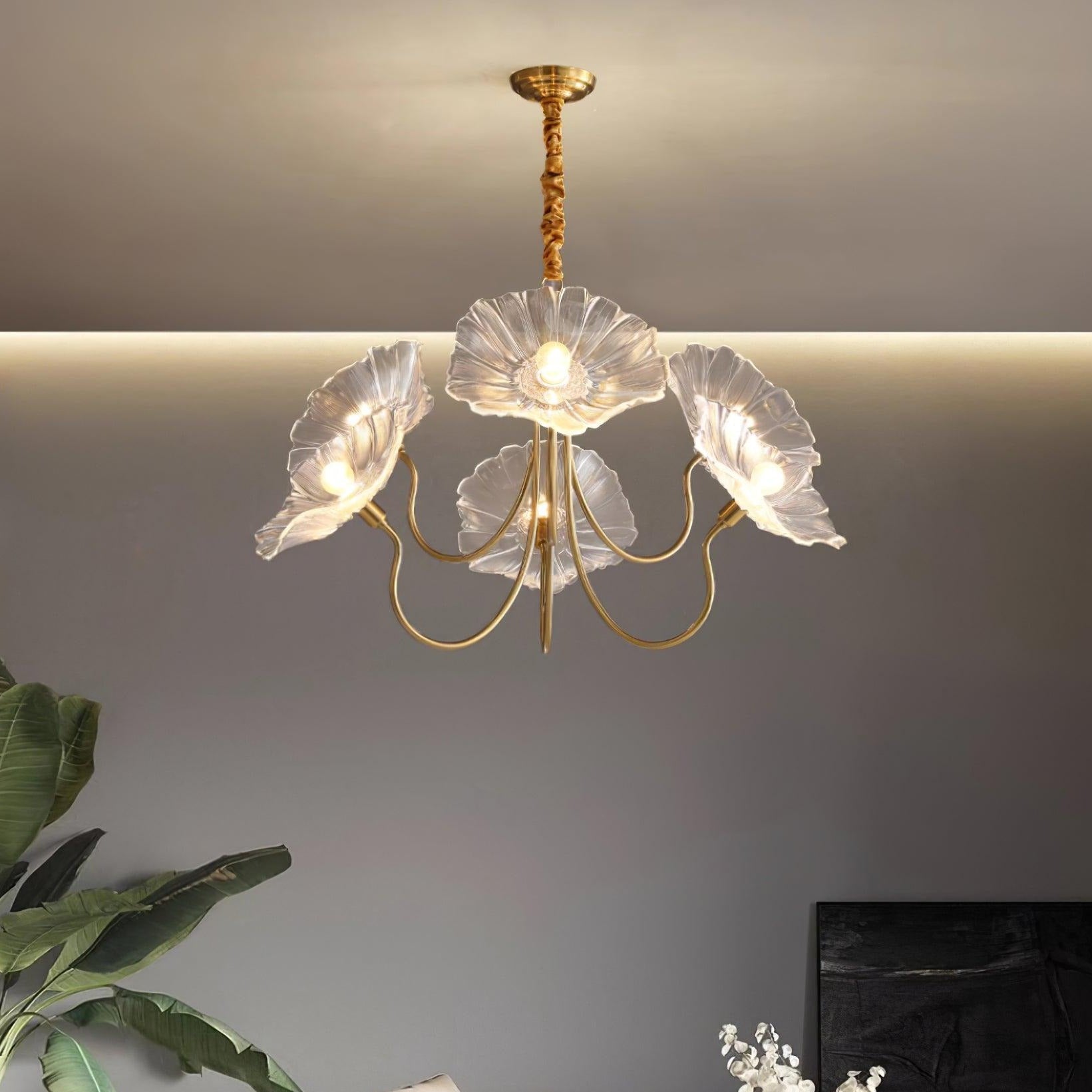 Murano-Glas-Blumen-Kronleuchter Elegantes Sanftes Umgebungslicht Für Moderne Wohnungen | Lersk