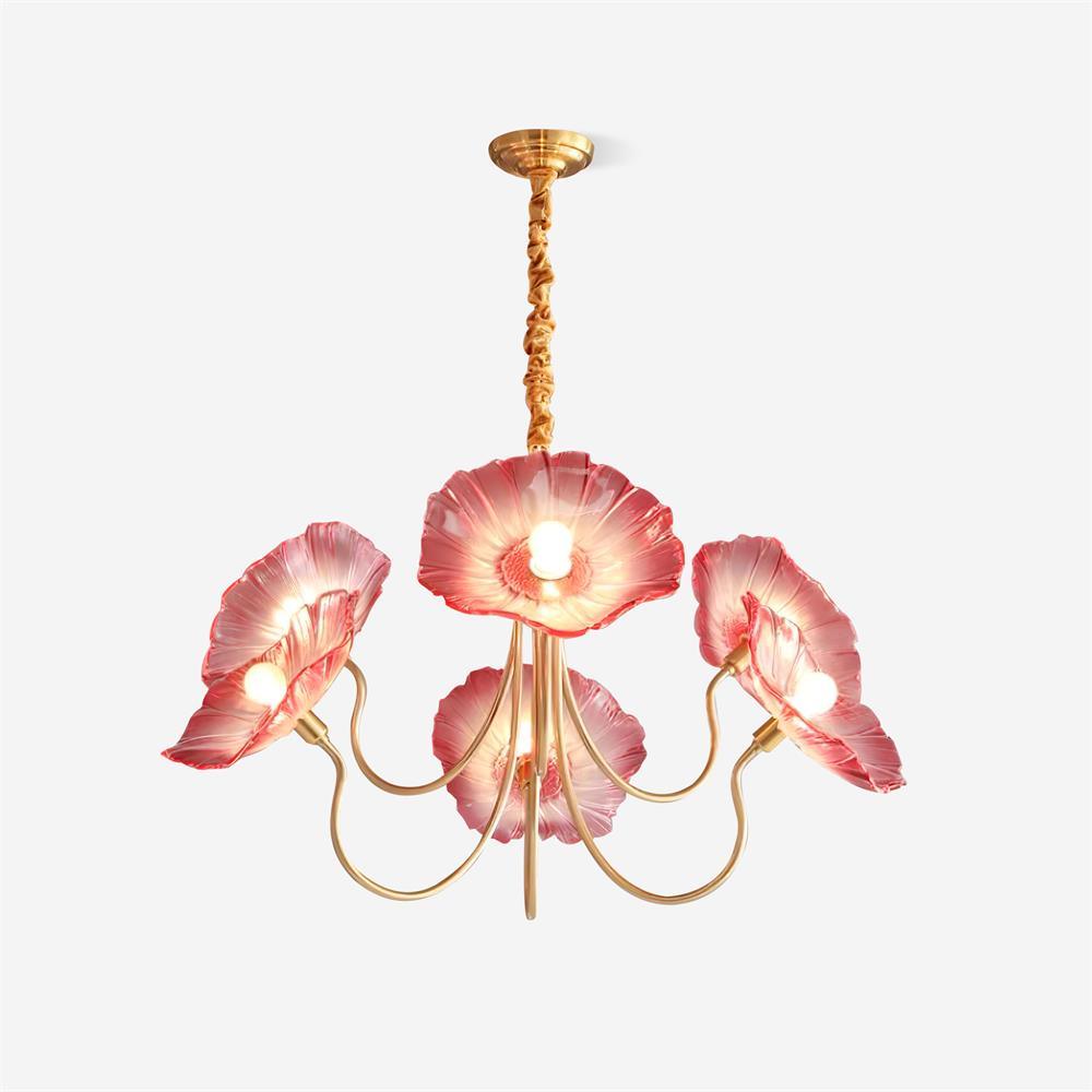 Murano-Glas-Blumen-Kronleuchter Elegantes Sanftes Umgebungslicht Für Moderne Wohnungen | Lersk