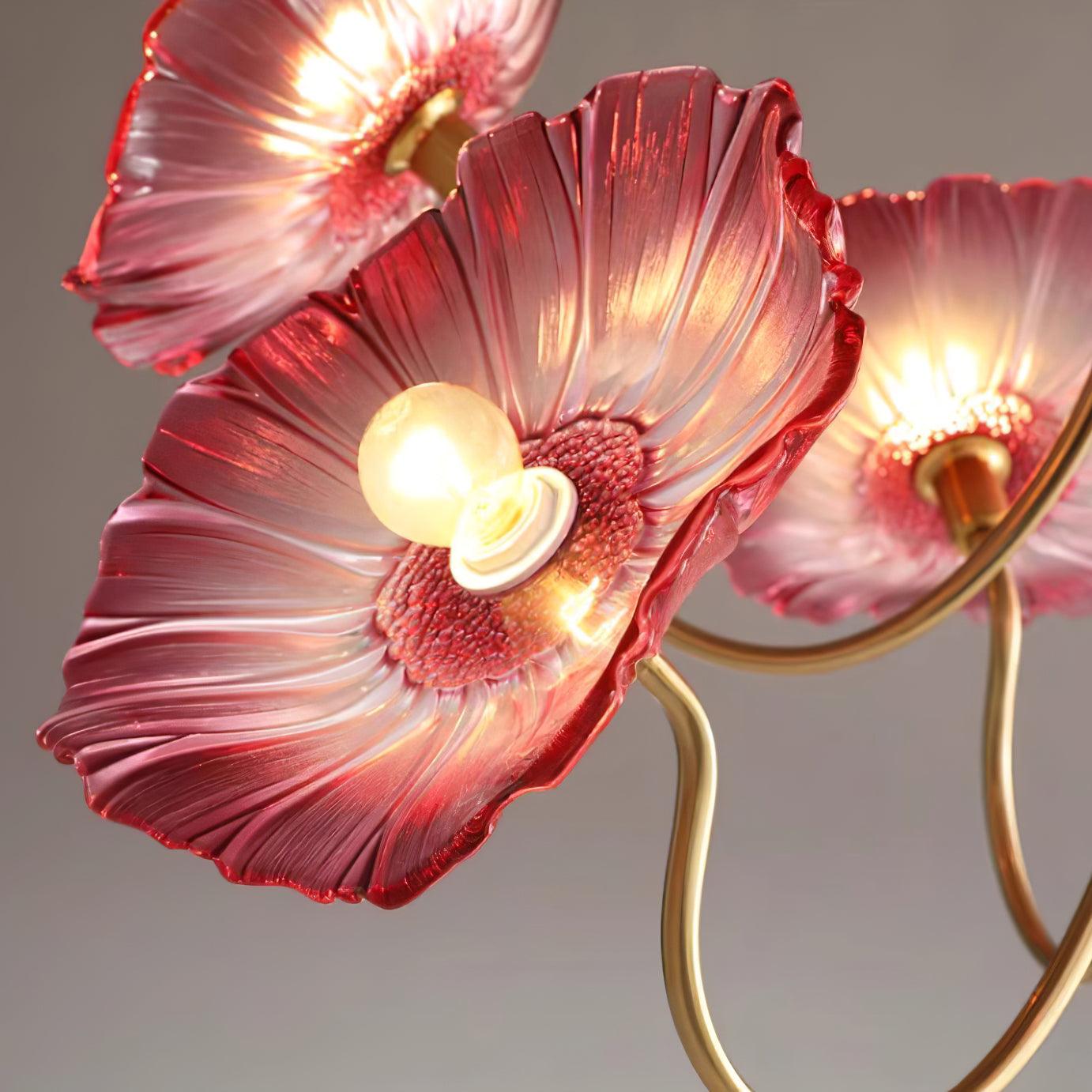 Murano-Glas-Blumen-Kronleuchter Elegantes Sanftes Umgebungslicht Für Moderne Wohnungen | Lersk