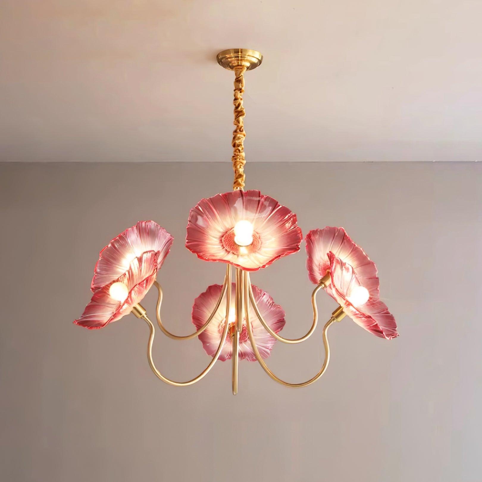 Murano-Glas-Blumen-Kronleuchter Elegantes Sanftes Umgebungslicht Für Moderne Wohnungen | Lersk