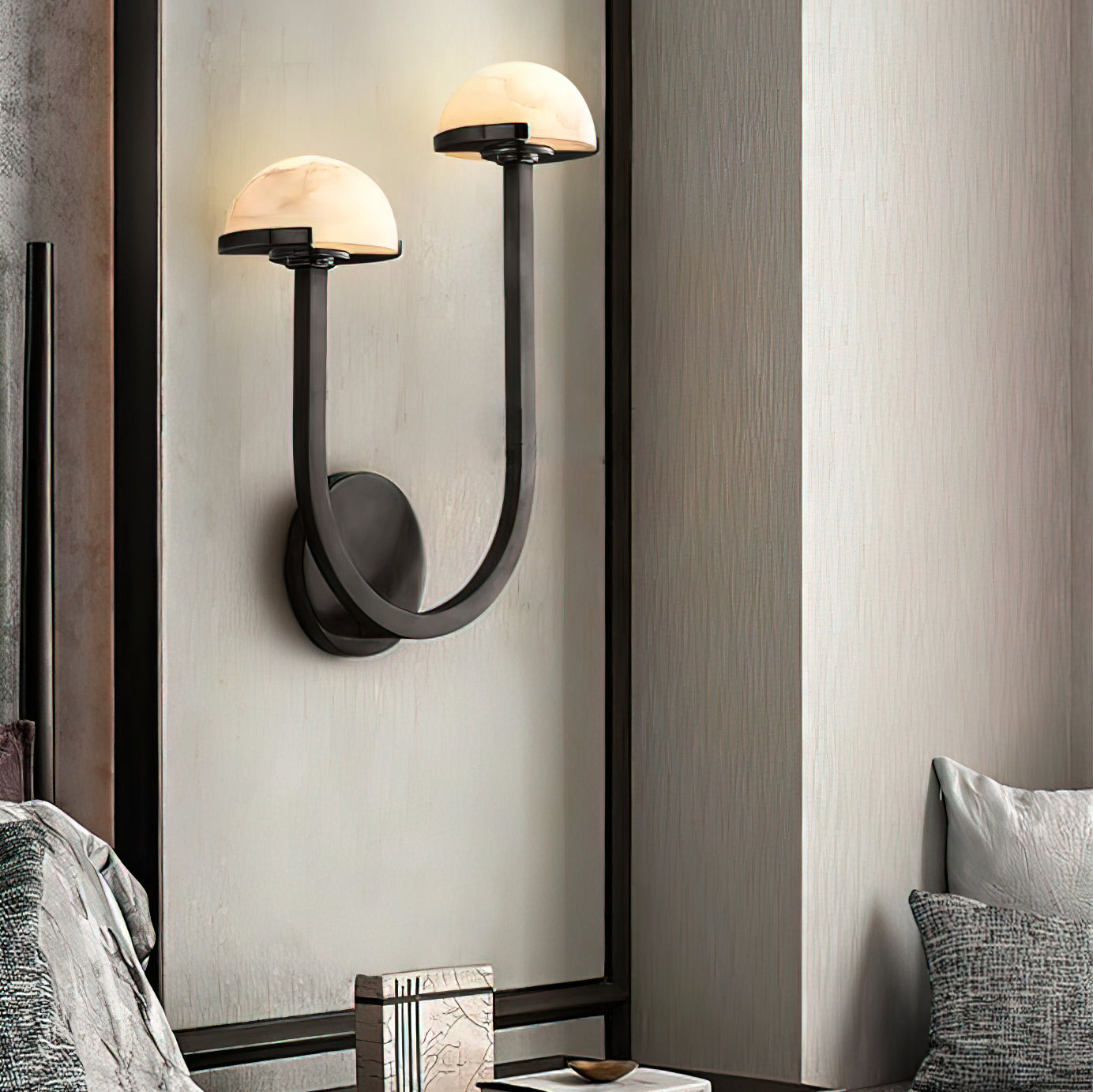 Alabaster Glow Wall Lamp Natural Mushroom Inspired Light | Lersk