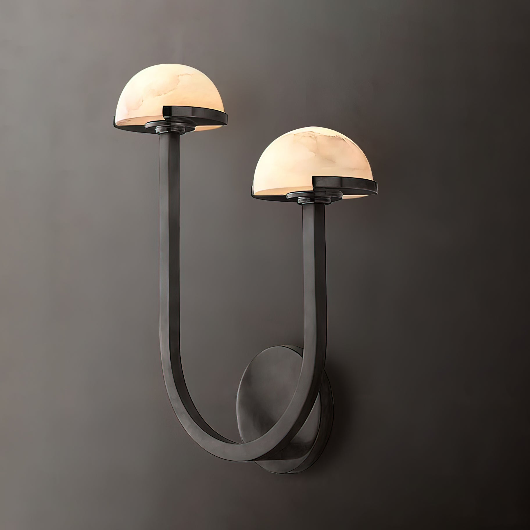 Alabaster Glow Wall Lamp Natural Mushroom Inspired Light | Lersk