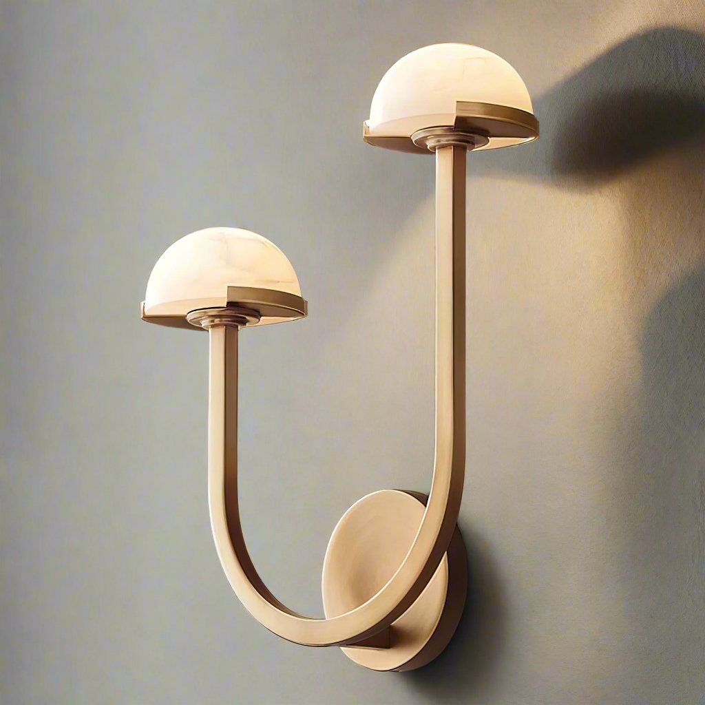 Alabaster Glow Wall Lamp Natural Mushroom Inspired Light | Lersk