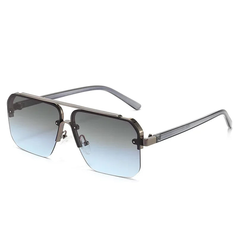 NovaVale Gradient Aviator Sunglasses Titanium Rimless UV400 | Lersk