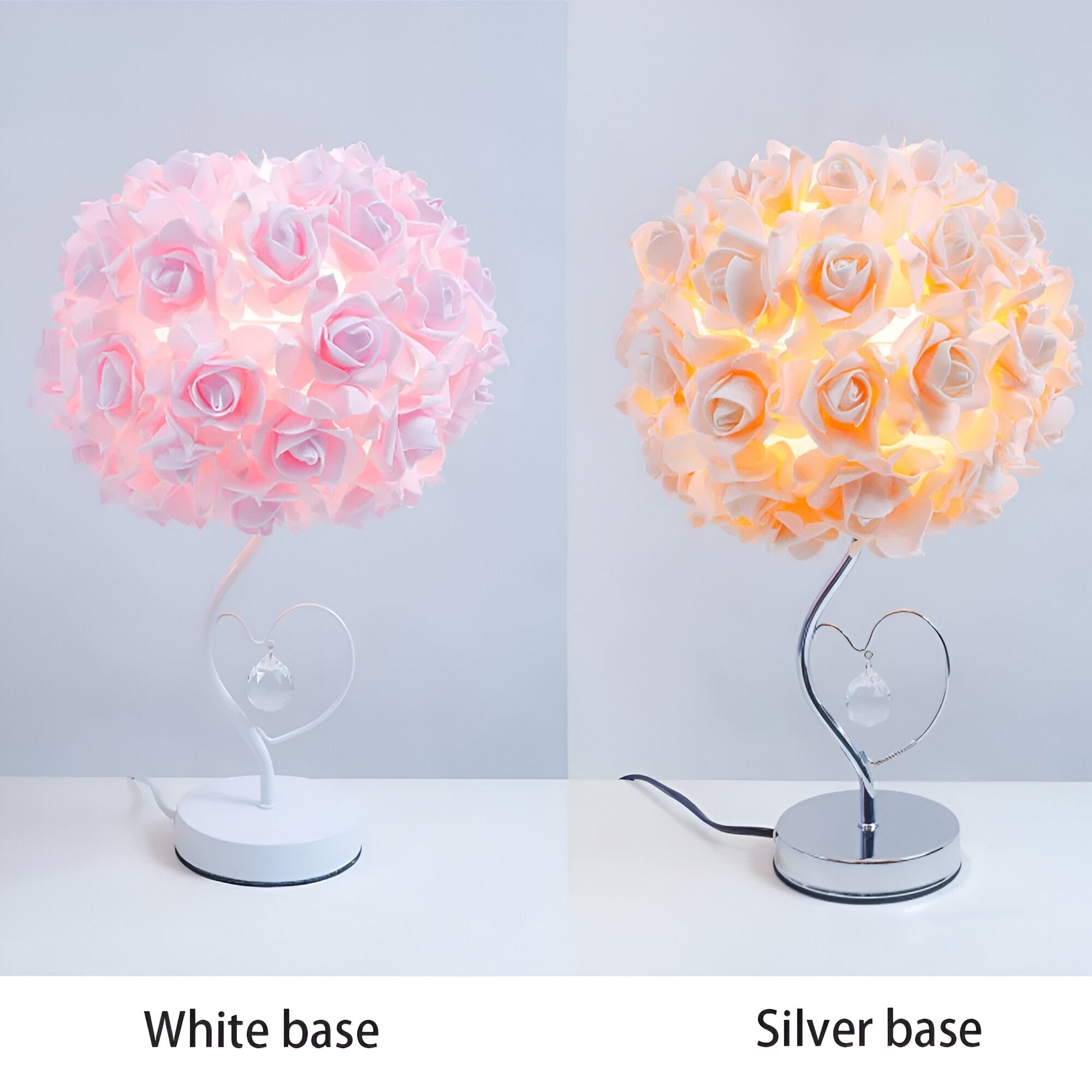 Rose Accent Night Light for Bedroom | Lersk