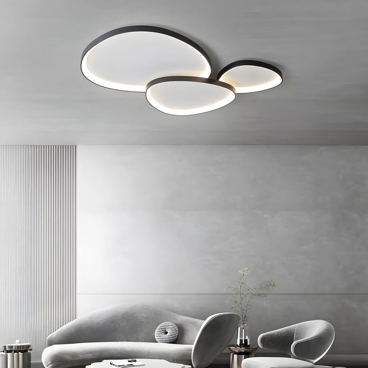 LumaVale Elegant Dimmable Flush Mount LED Ceiling Light Fixture | Lersk