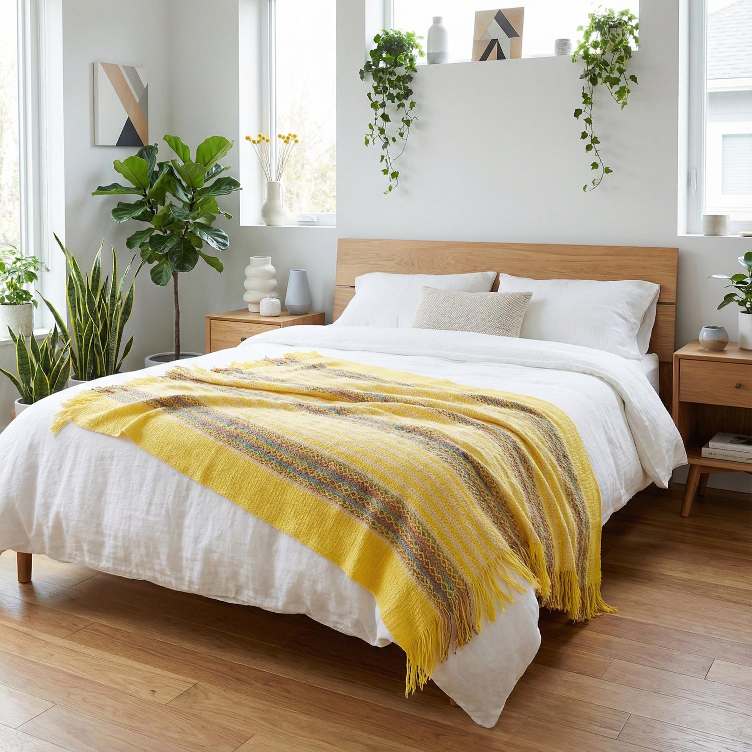 Fjord Charm Throw Blanket For Cozy Living Room Decor | Lersk