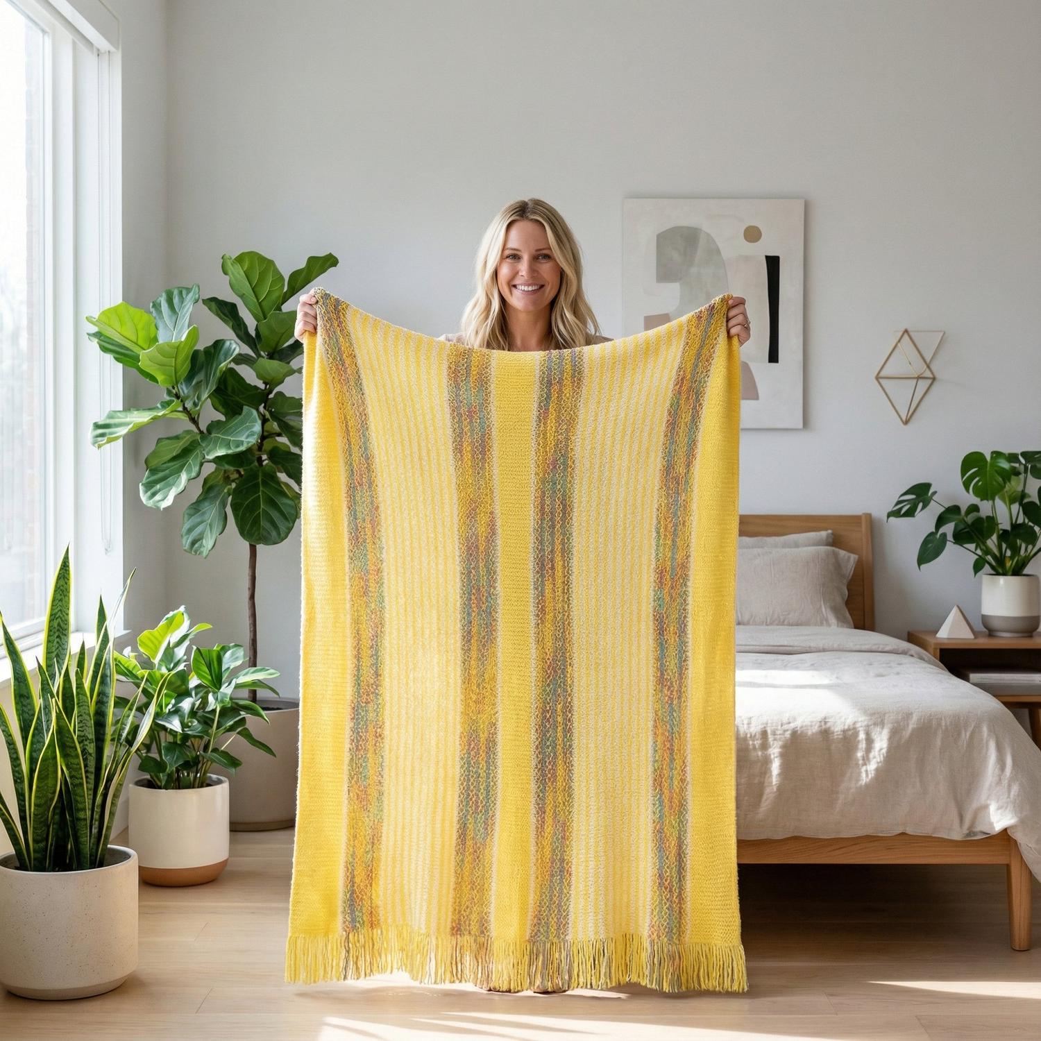 Fjord Charm Throw Blanket For Cozy Living Room Decor | Lersk