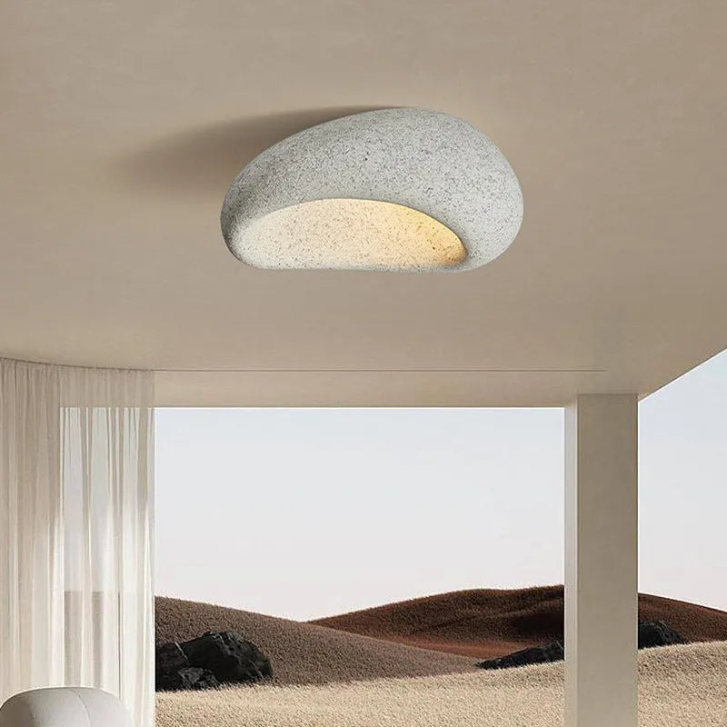 Yunari Glow Ceiling Light Japanese Wabi Sabi Decor | Lersk