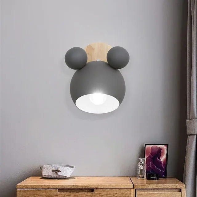 MickeyGlo Dětská nástěnná lampa Mickey Mouse s jemným světlem | Lersk
