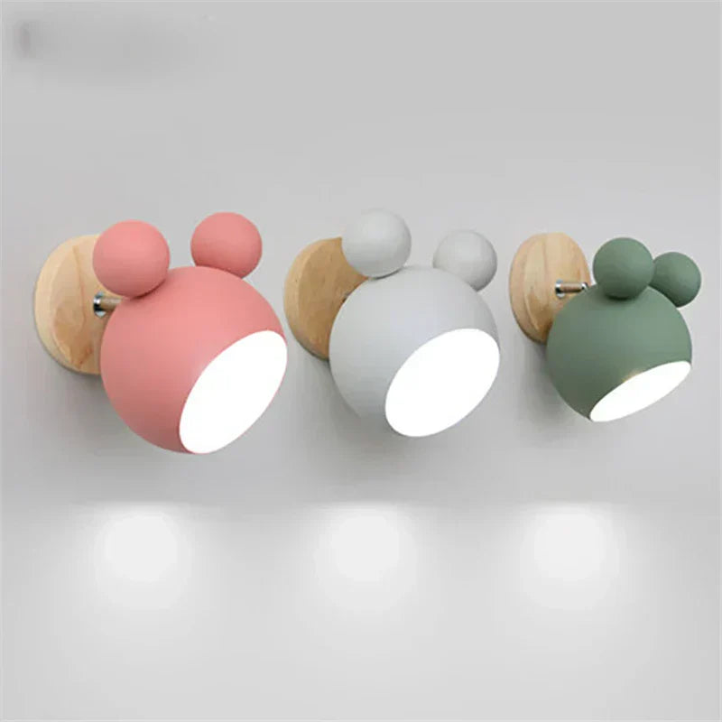 MickeyGlo Dětská nástěnná lampa Mickey Mouse s jemným světlem | Lersk