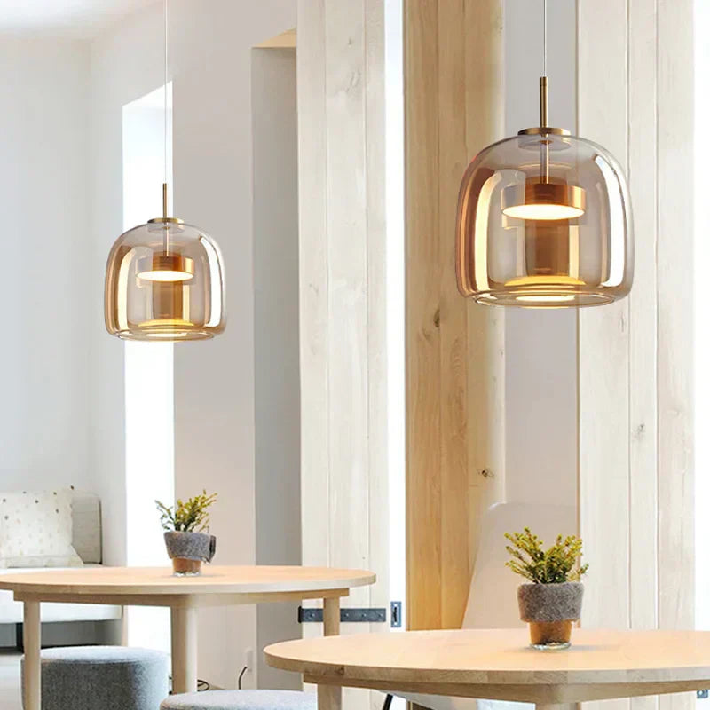 Lampa wisząca Aurelia z kryształowego szkła do nowoczesnych wnętrz | Lersk