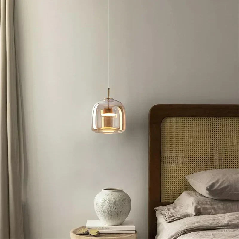 Lámpara de vidrio minimalista ClearAura para ambiente de hogares modernos | Lersk