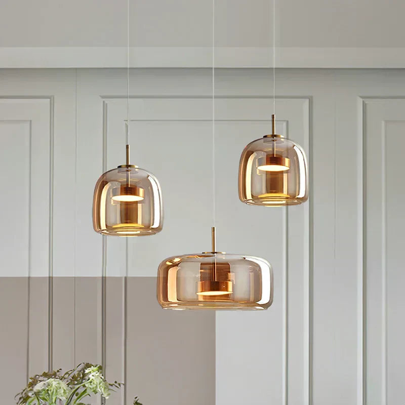 LumaNest Glass Lamp Minimalist Light for Bright Rooms | Lersk